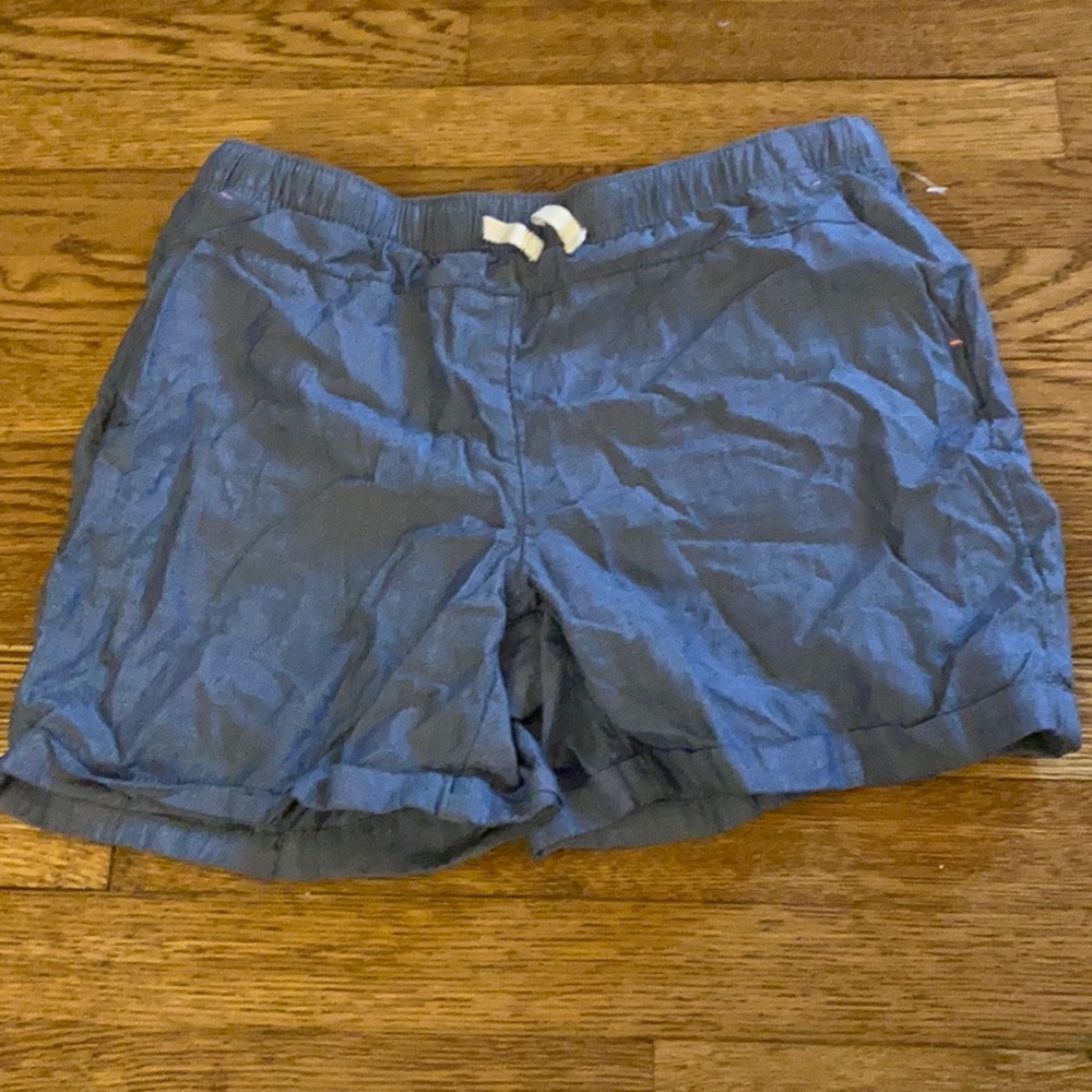 Blue Loose Fitting Shorts